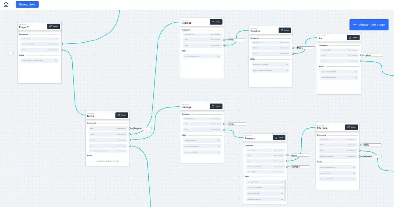 Plateforme de création d'applications de réalité virtuelle Flow